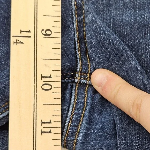 Spanx Distressed Ankle Skinny Jean Denim Legging Medium Wash Women’s Size M - Picture 10 of 11